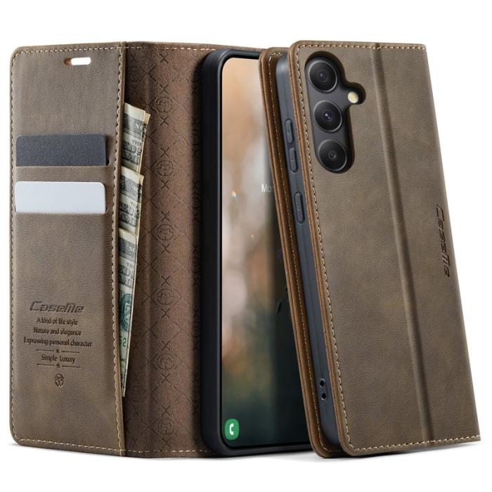 Caseme - CASEME 033 Mobilskal till Samsung Galaxy A34 5G - Kaffe Färg