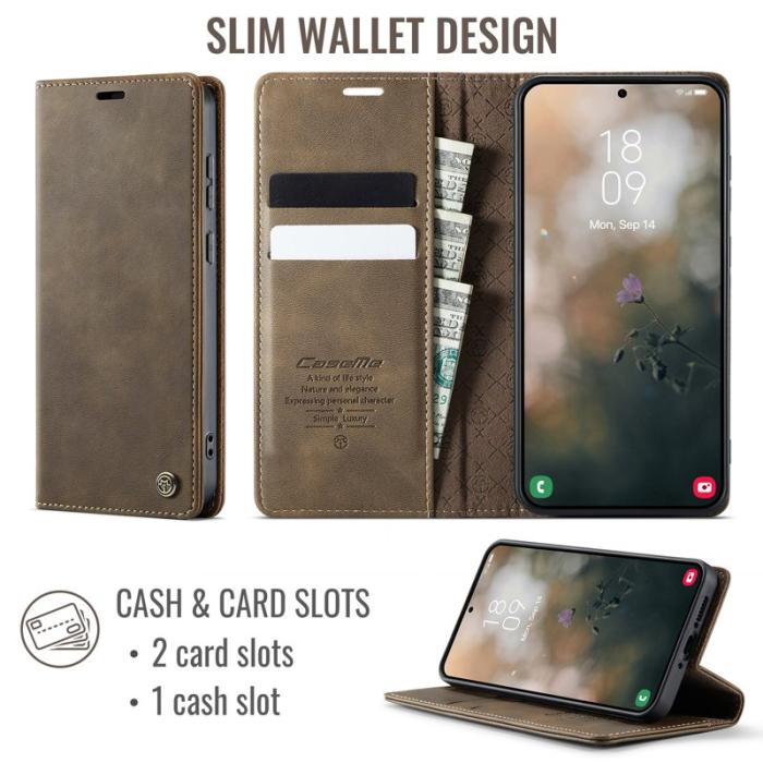 Caseme - CASEME 033 Mobilskal till Samsung Galaxy A34 5G - Kaffe Färg