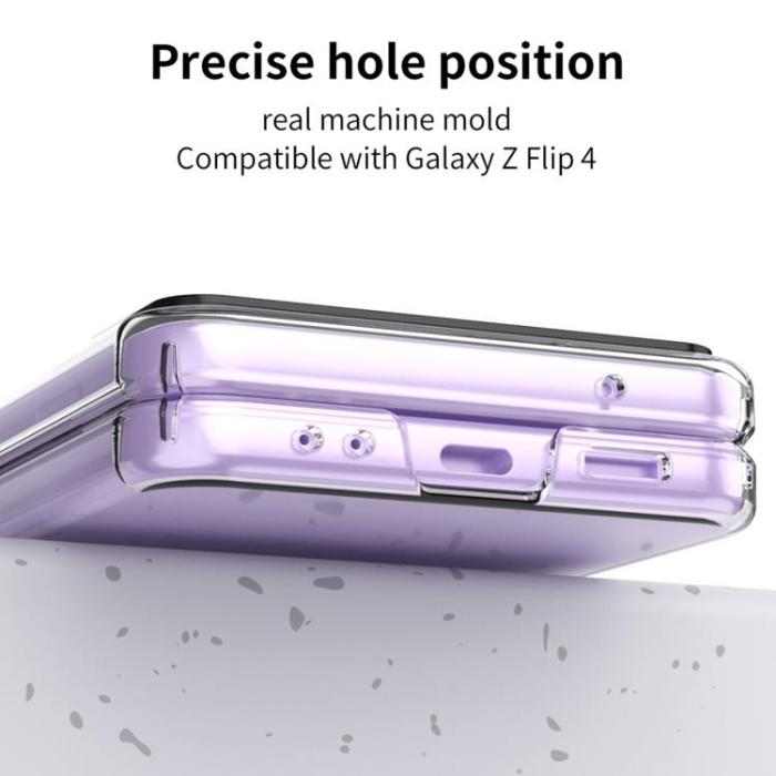 UTGATT1 - Galaxy Z Flip 4 Skal Lens Hinge Folding - Clear