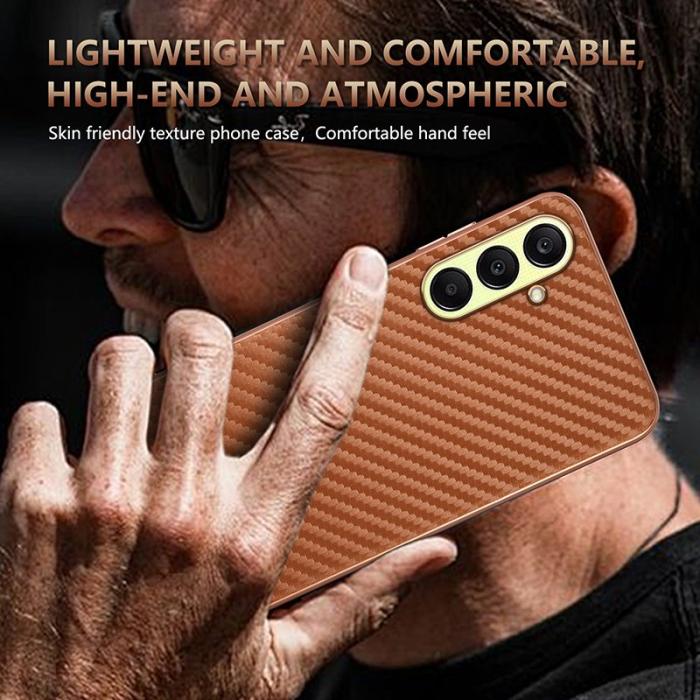 AZNS - AZNS Samsung Galaxy A56 5G Fodral - Elektropläterad KonstLäder - Svart