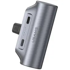 USAMS - USAMS Mini Tail Plug B&auml;rbar Powerbank 3000mAh USB-C PB79