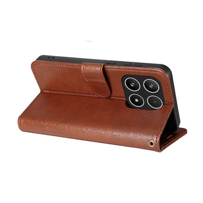 AZNS - AZNS Xiaomi 17 Plånboksfodral Anti-Scratch Konstläder - Brun