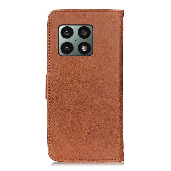 KHAZNEH - KHAZNEH OnePlus 10 Pro 5G Plånboksfodral Magnetic Flip - Brun