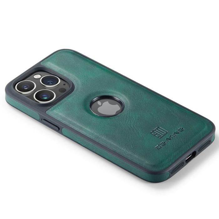 DG.MING - DG.MING Mobilskal till iPhone 12 Pro Max Logo View Grön PU Läder+PC+TPU