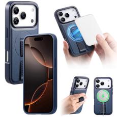 CASENEO - CASENEO iPhone 17 Pro Max Fodral - KonstL&auml;der + PC - Bl&aring;