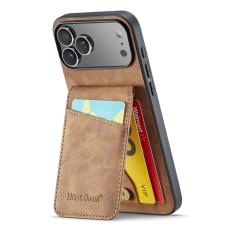 FIERRE SHANN - FIERRE SHANN iPhone 17 Pro Max Fodral KonstL&auml;der - Brun