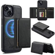 LC.imeeke - LC.IMEEKE L5 iPhone 14 Fodral KonstL&auml;der - Svart