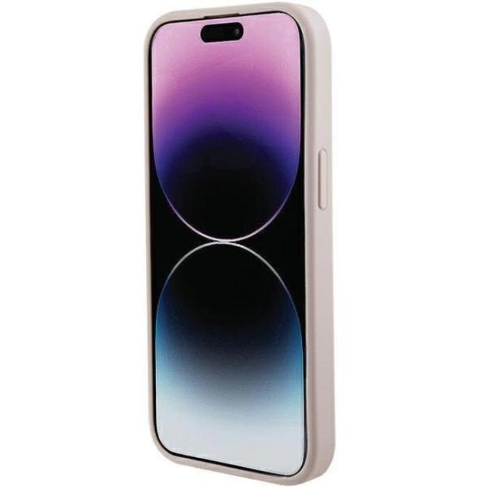 Guess - Guess iPhone 15 Plus Mobilskal Magsafe Saffiano - Rosa