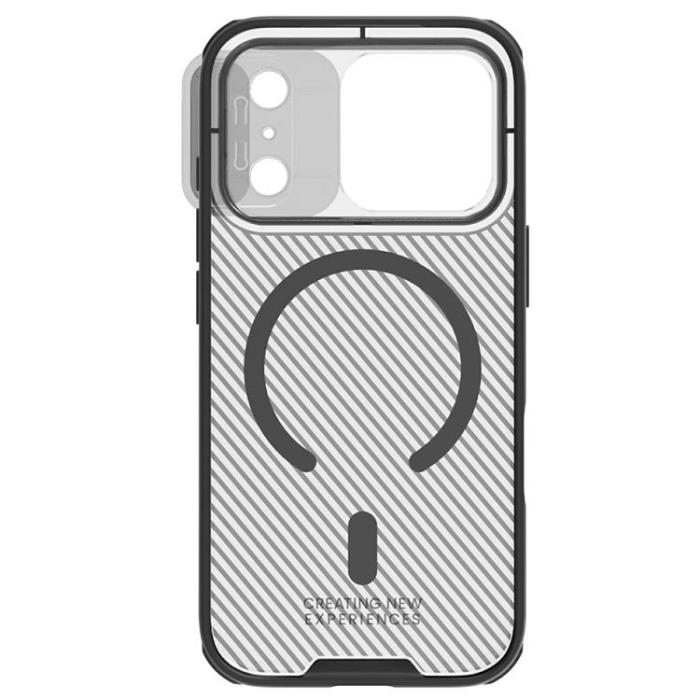 Nillkin - NILLKIN iPhone 17 Pro Max Mobilskal MagSafe Med Kamera Slider - Svart