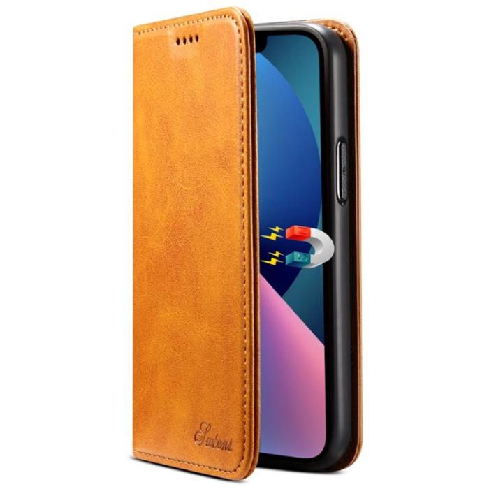 SUTENI - SUTENI iPhone 14 Pro Plånboksfodral Magnetic Kickstand - Khaki