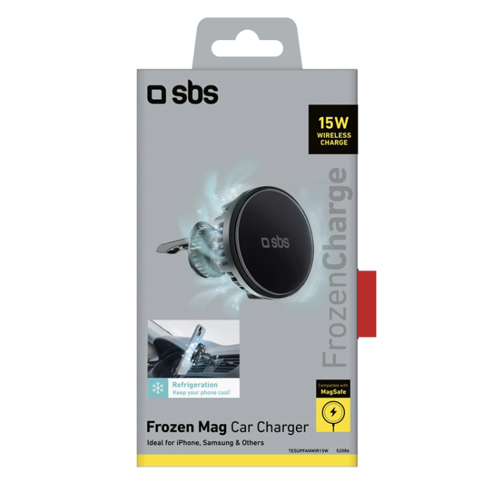 SBS - SBS Mobilhållare Luftventil Med Magsafe 15W Induktiv Laddare