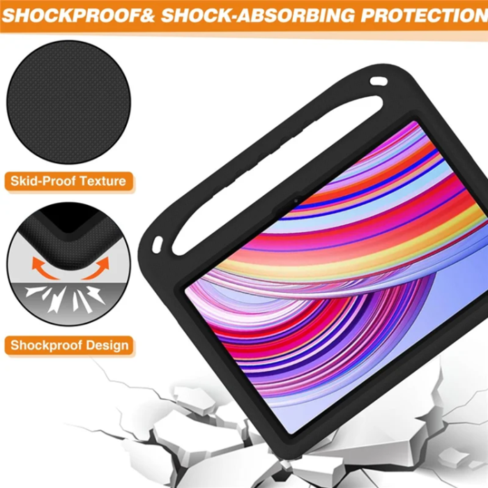 A-One Brand - Xiaomi Redmi Pad Pro 5G Skal EVA Handgrepp Kickstand - Svart