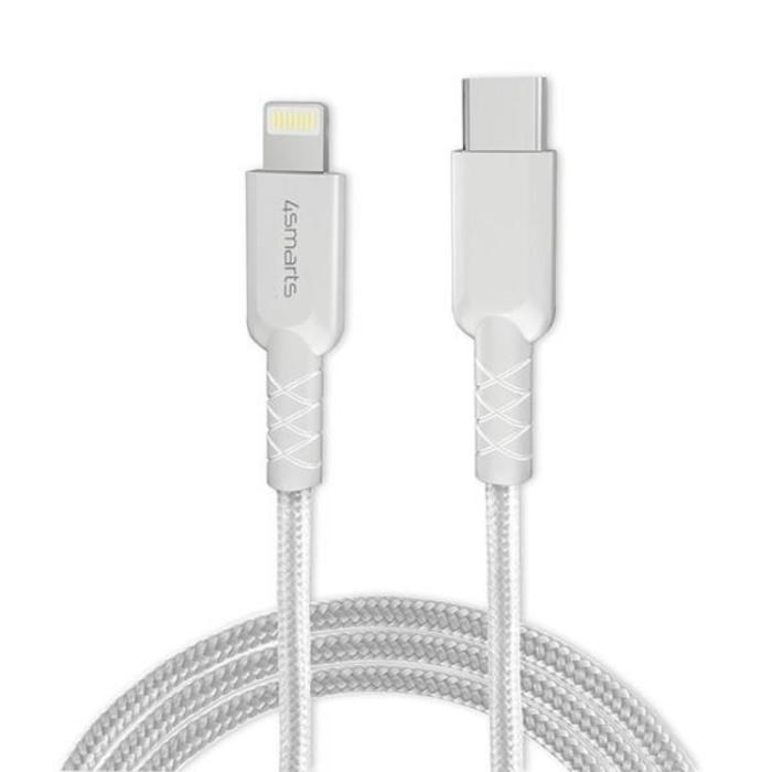 4smarts - 4smarts Snabbladdare 30W 1xUSB-C Med Lightning Kabel - Vit