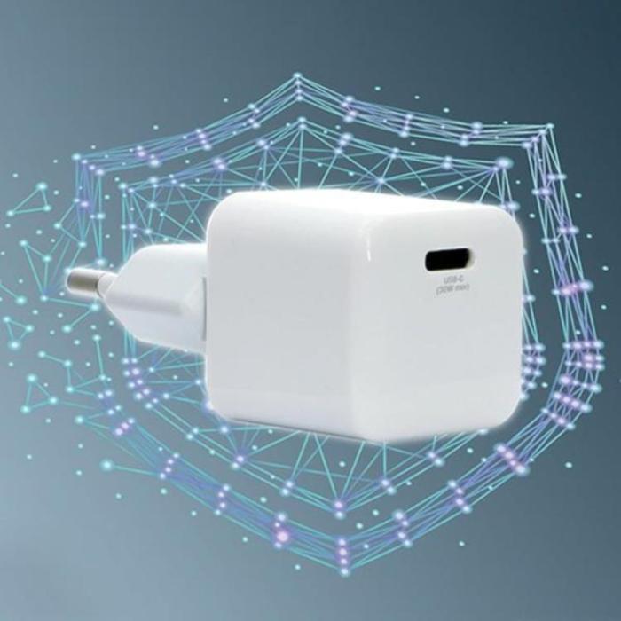 4smarts - 4smarts Snabbladdare 30W 1xUSB-C Med Lightning Kabel - Vit