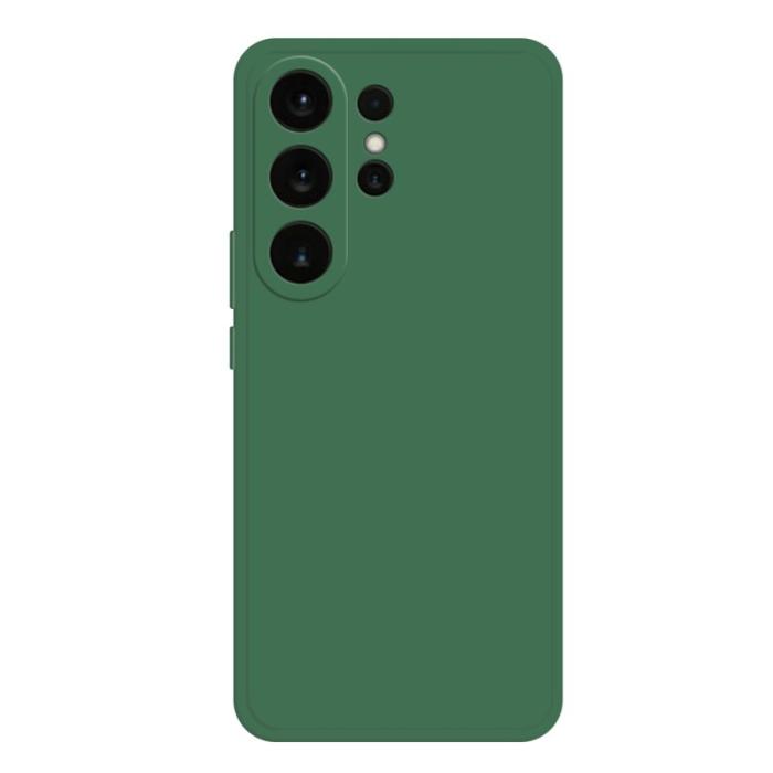 OEM - Samsung Galaxy S26 Ultra Skal TPU Rakt Kant Skydd - Midnattsgrön