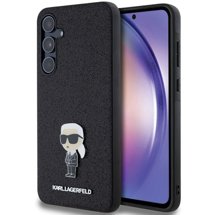 Karl Lagerfeld Galaxy A55 Mobilskal Fixed Glitter Ikonik Logo Metal | 2353 | AlltMobil