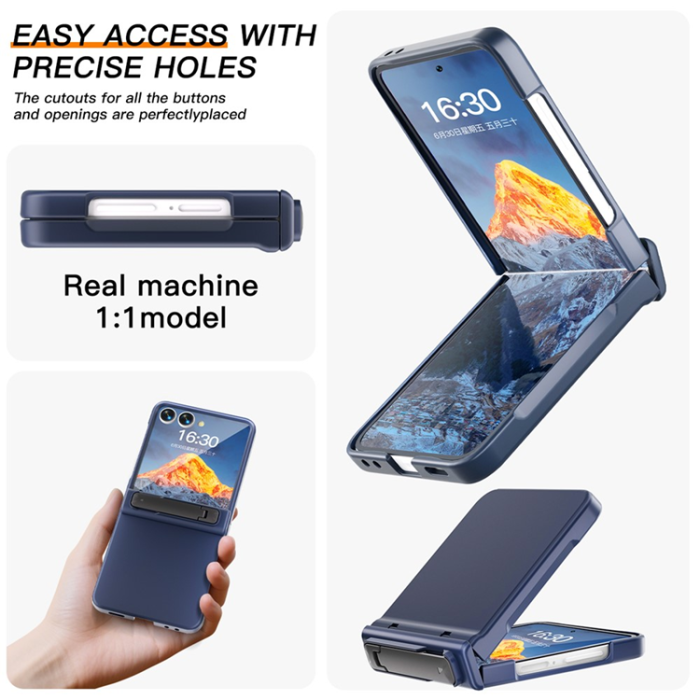 A-One Brand - Galaxy Z Flip7 Mobilskal Hinge Protection - Mörkblå