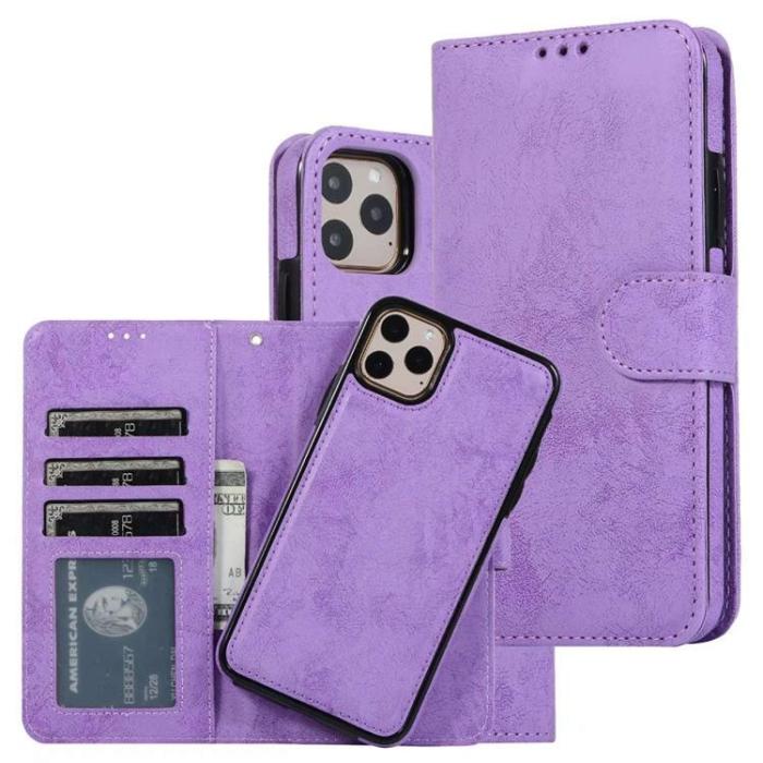 UTGATT1 - iPhone 14 Plus Plånboksfodral 2-in-1 Detachable - Lila