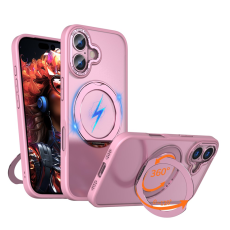 A-One Brand - iPhone 17 Mobilskal MagSafe TPU + Acrylic Kickstand - Rosa