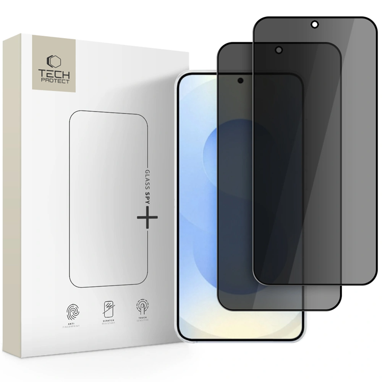 [2-Pack] Tech-Protect Härdat Glas Skärmskydd Galaxy S26 Plus Privacy Spy
