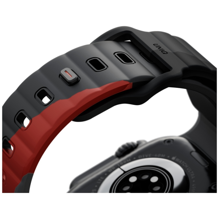 UNIQ - Uniq Apple Watch 49/46/45/44mm Armband Rubber - Charcoal