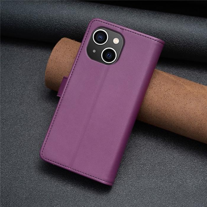 OEM - iPhone 15 Plånboksfodral Zipper Flip - Lavender