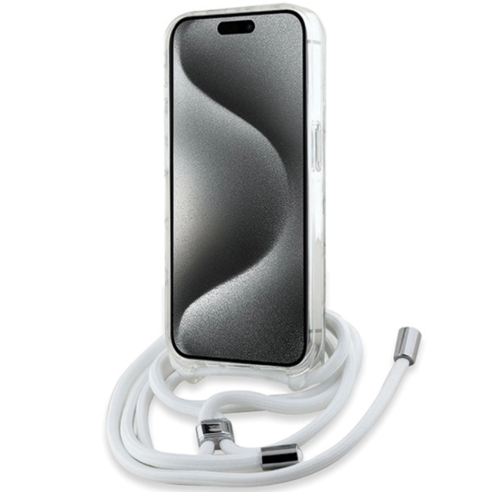 KARL LAGERFELD - Karl Lagerfeld iPhone 15 Pro Mobilskal Magsafe IML Choupette Head&Cord