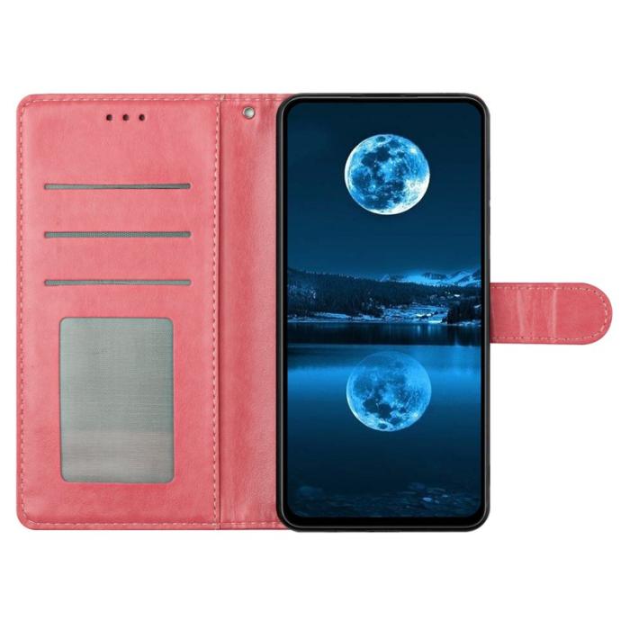 OEM - Samsung Galaxy S26 Plus Plånboksfodral Konstläder Ställfunktion - Roséguld