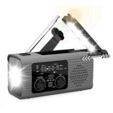 Pristar - Pristar Radio FM med Ficklampa 4000 mAh YX318 - Grå