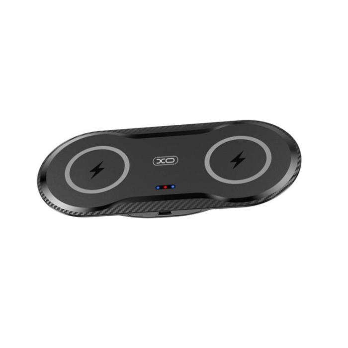 XO - XO 2-in-1 Trådlös Laddare Qi 20W WX025 - Svart