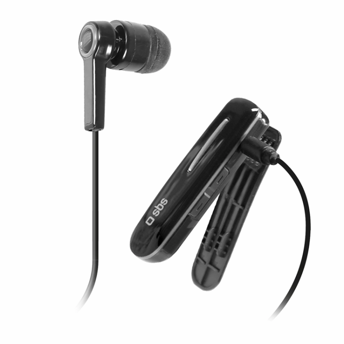 SBS - SBS In-Ear Trådlösa Hörlurar med Clip - Svart