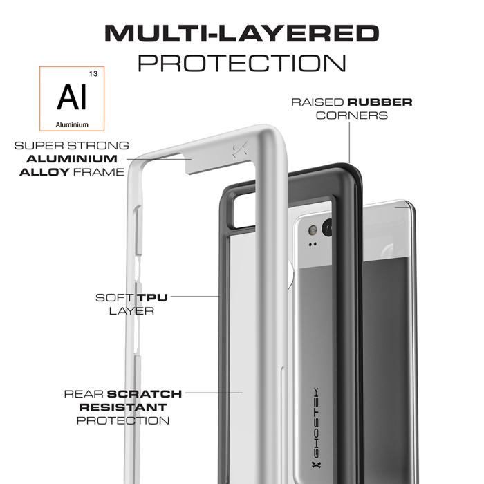 UTGATT5 - Ghostek Atomic Slim Skal till Google Pixel 2 - Svart