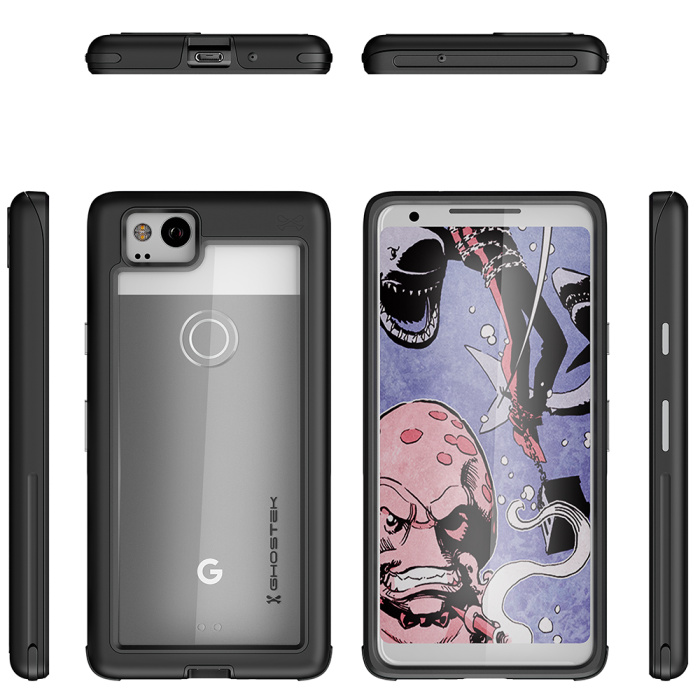 UTGATT5 - Ghostek Atomic Slim Skal till Google Pixel 2 - Svart