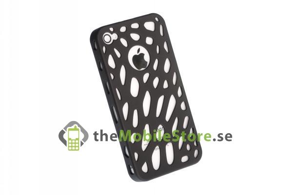 Perforated Baksideskal till iPhone 4S/4 (Svart ) | 2353 | AlltMobil
