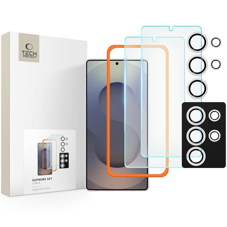 [3-Pack] Galaxy S25 Ultra Härdat Glas Skärmskydd Supreme Set | 5468 | AlltMobil