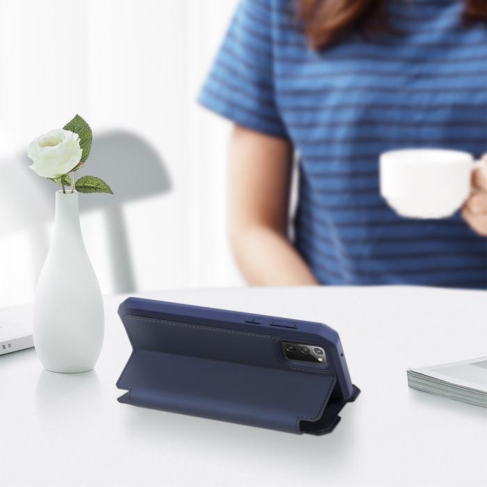 Dux Ducis - DUX DUCIS Leather Fodral Till Samsung Galaxy Note 20 - Blå