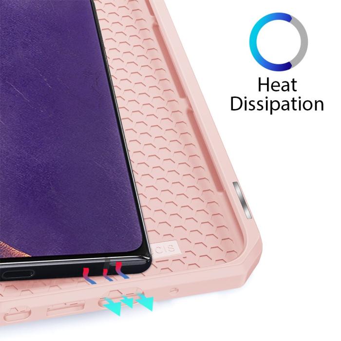 Dux Ducis - DUX DUCIS Leather Fodral Till Samsung Galaxy Note 20 - Rose Gold