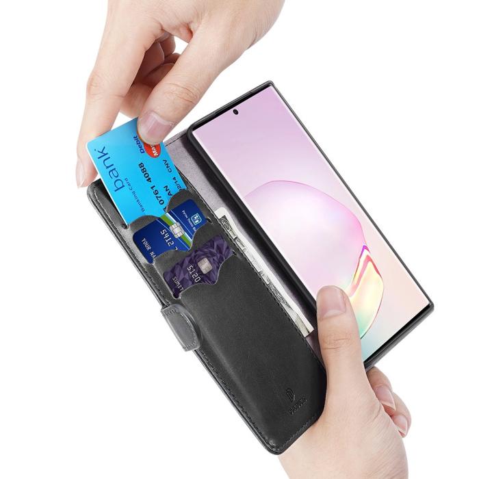 Dux Ducis - Dux Ducis Leather Fodral Till Samsung Galaxy Note 20 - Svart