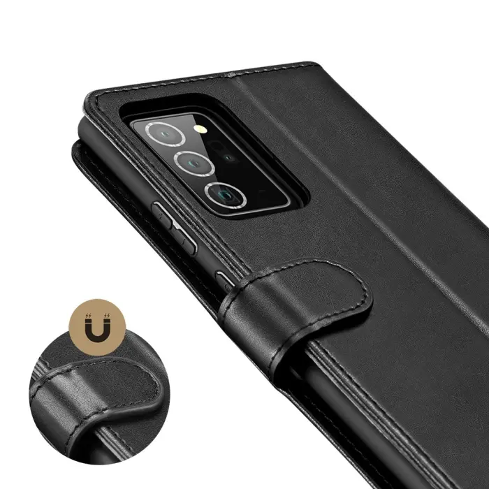 Dux Ducis - Dux Ducis Leather Fodral Till Samsung Galaxy Note 20 - Svart