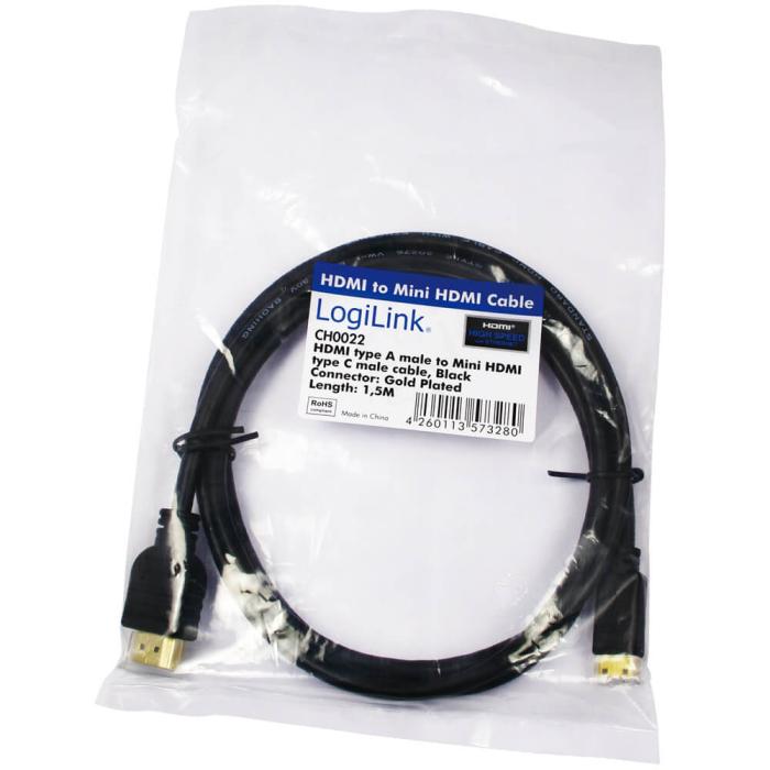 LogiLink - HDMI - Mini-HDMI-kabel 4K 1 5m