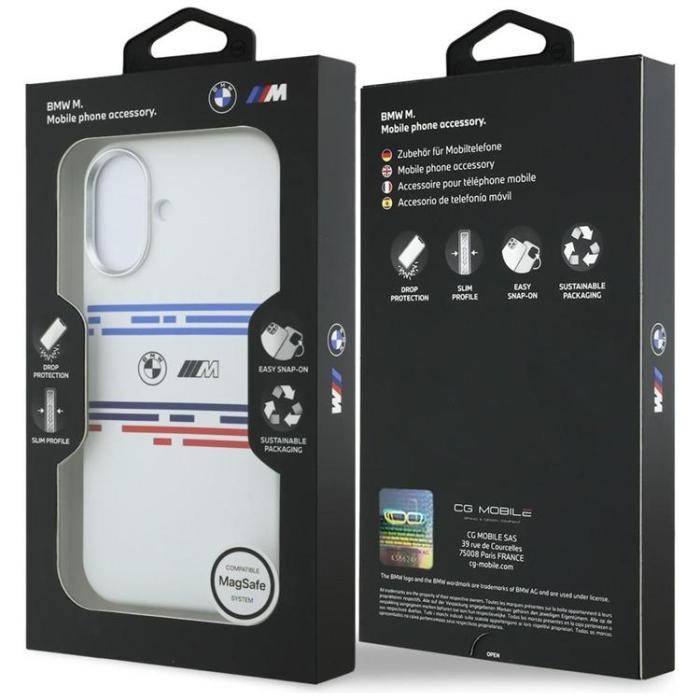 BMW - BMW iPhone 17 Mobilskal MagSafe Silikon Horizontal Line