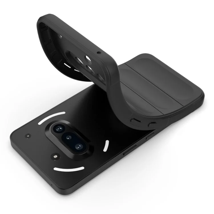 A-One Brand - Nothing Phone (3a) Mobilskal MagSafe Rugged TPU - Svart