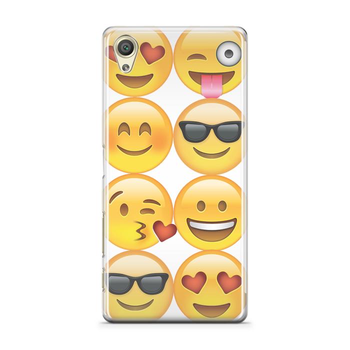 UTGATT5 - Skal till Sony Xperia X - Emoji - Smileys