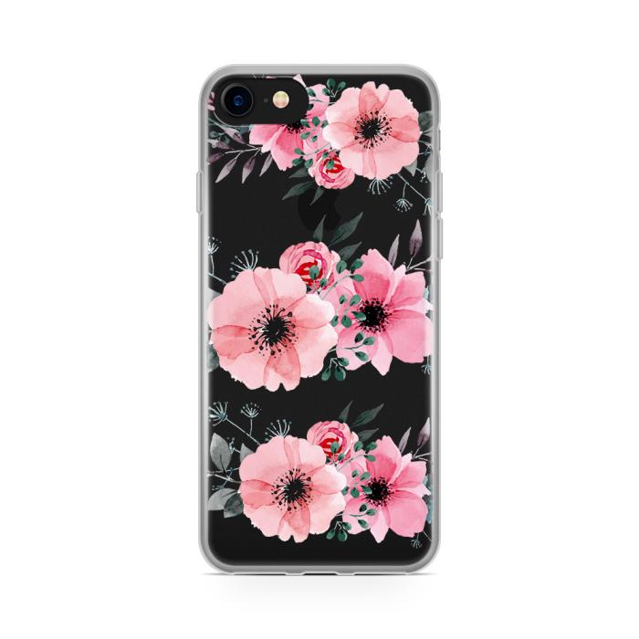 UTGATT5 - Skal till Apple iPhone 7 Plus - Rosa blommor