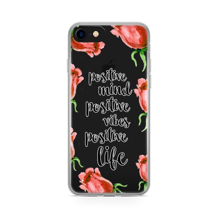 UTGATT5 - Skal till Apple iPhone 8 Plus - Positive Vibes