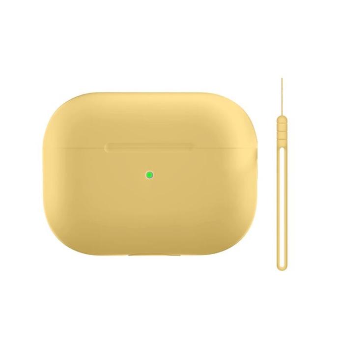 UTGATT1 - Airpods Pro 2 Skal Anti Drop med Rem - Gul