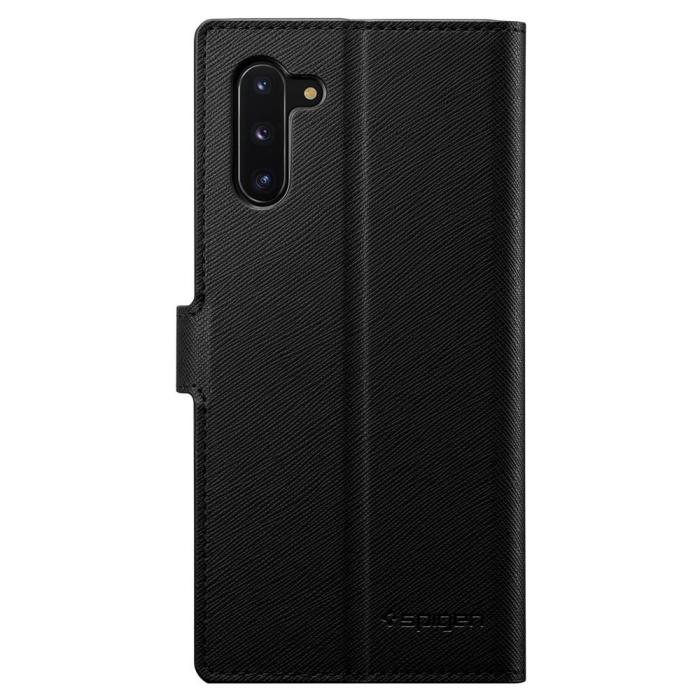 UTGATT5 - SPIGEN Plånbok S Galaxy Note 10 Svart