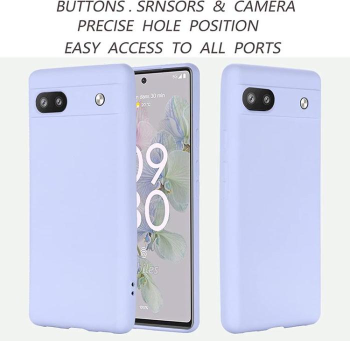 A-One Brand - Google Pixel 6a Skal Liquid Silicone - Lila