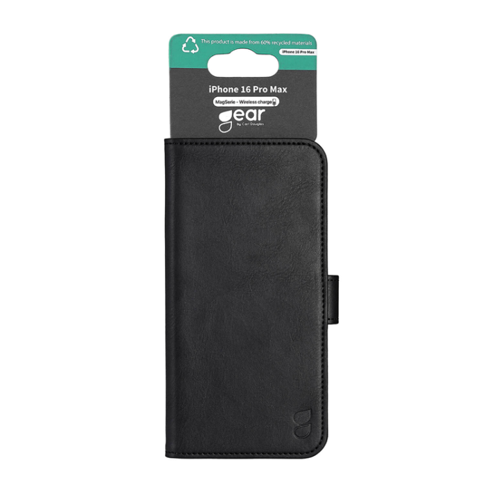 GEAR - GEAR iPhone 16 Pro Max Plånboksfodral MagSafe - Svart