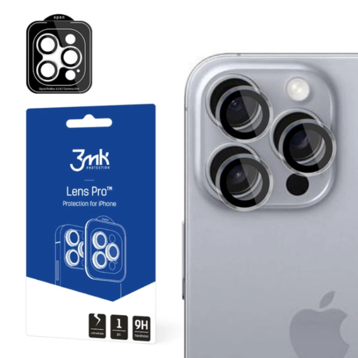 3MK - 3mk iPhone 16 Pro/16 Pro Max Pro  Kameralinskydd - Transparent
